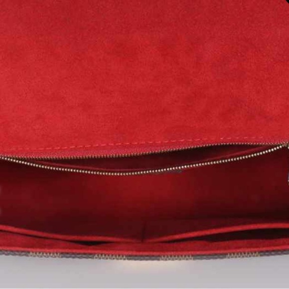 Rare🔥LV Damier Ebene shoulder bag studded top handle handbag Venice LV bag - Picture 9 of 15